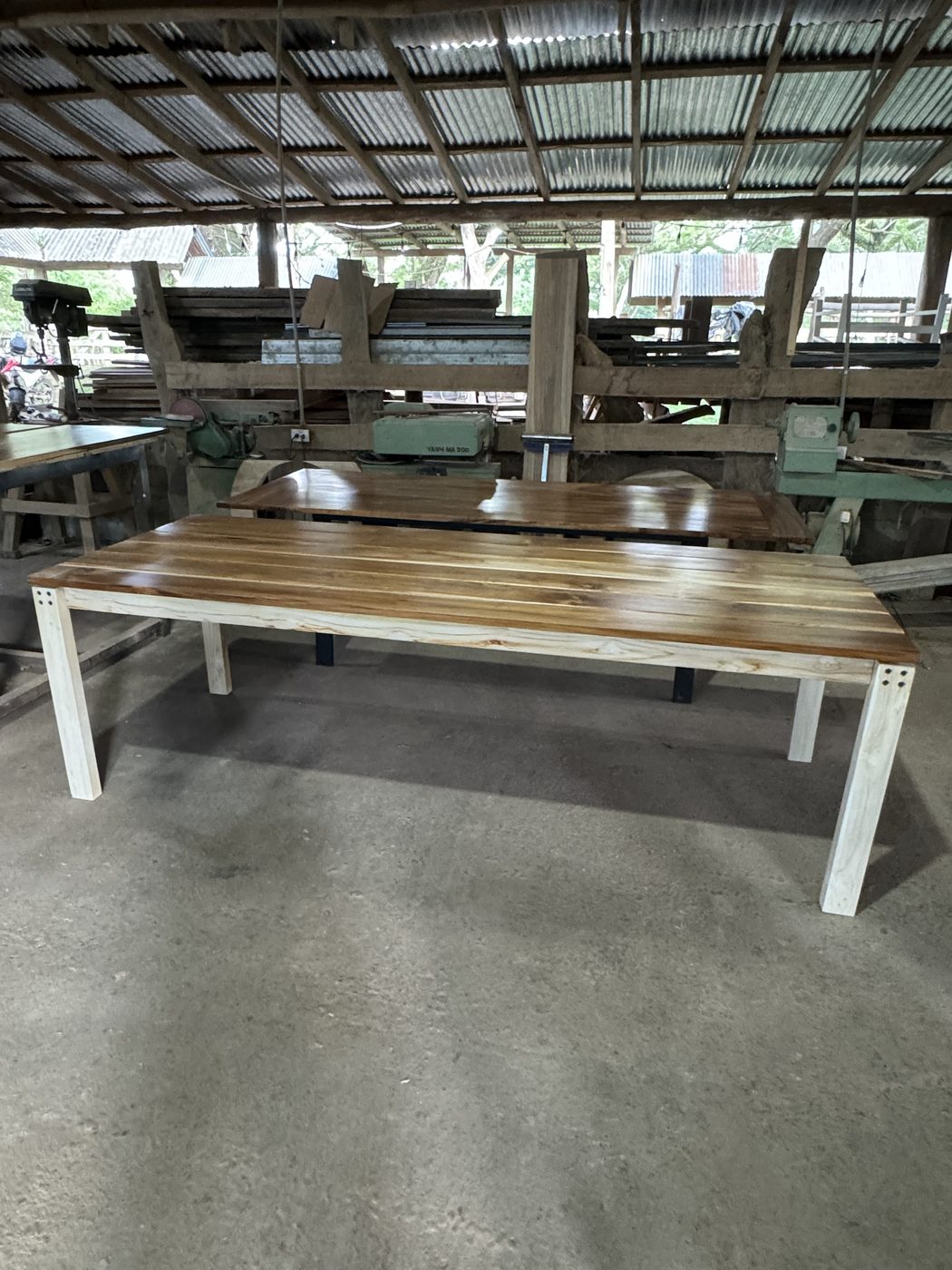 Teak table: Teak table just finished in the workshop